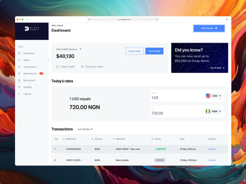Webapp designed by Rvysion studio
