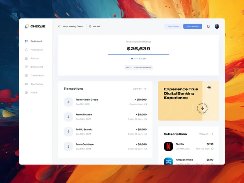 Webapp designed by Rvysion studio